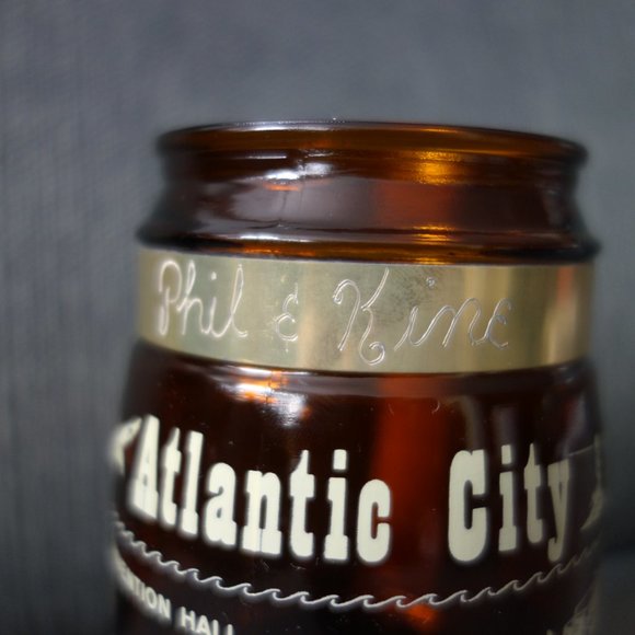 Vintage Siesta Ware 2 Atlantic City New Jersey Mug with Wooden Handle - Picture 5 of 12
